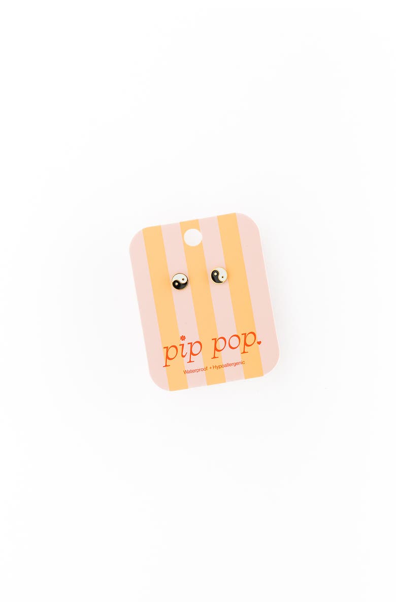 Pip Pop Yin Yang Stud Earrings, Alternate, color, Multi