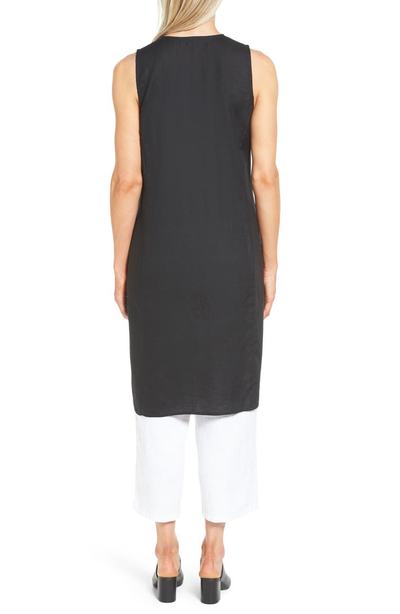 Eileen Fisher Long Wrap Front Vest, Alternate, color, 