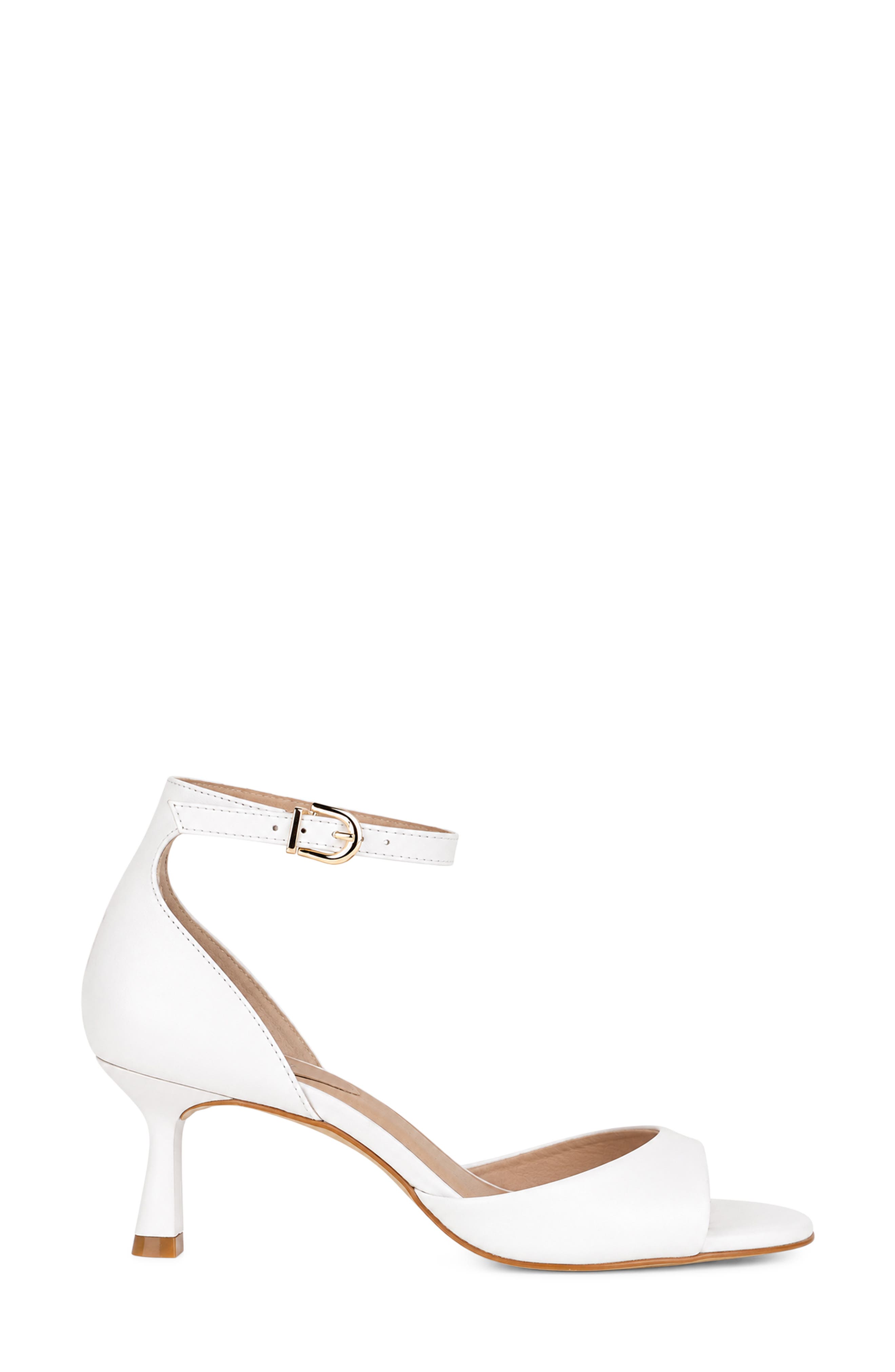 Korsia Ankle Strap Sandal, Alternate, color, WHITE