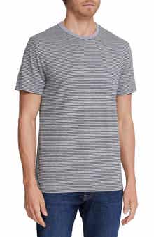 AG Bryce Stripe Crewneck Cotton T-Shirt