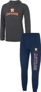 CONCEPTS SPORT Men's Concepts Sport Heather Navy/Heather Charcoal Houston Astros Meter Hoodie & Joggers Set