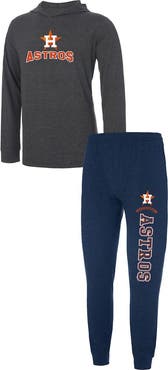 CONCEPTS SPORT Men's Concepts Sport Heather Navy/Heather Charcoal Houston Astros Meter Hoodie & Joggers Set