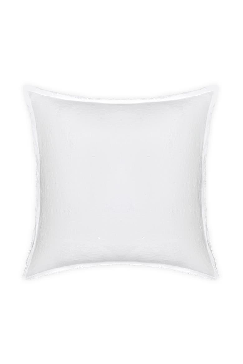 Linen Euro Sham, Main, color, White