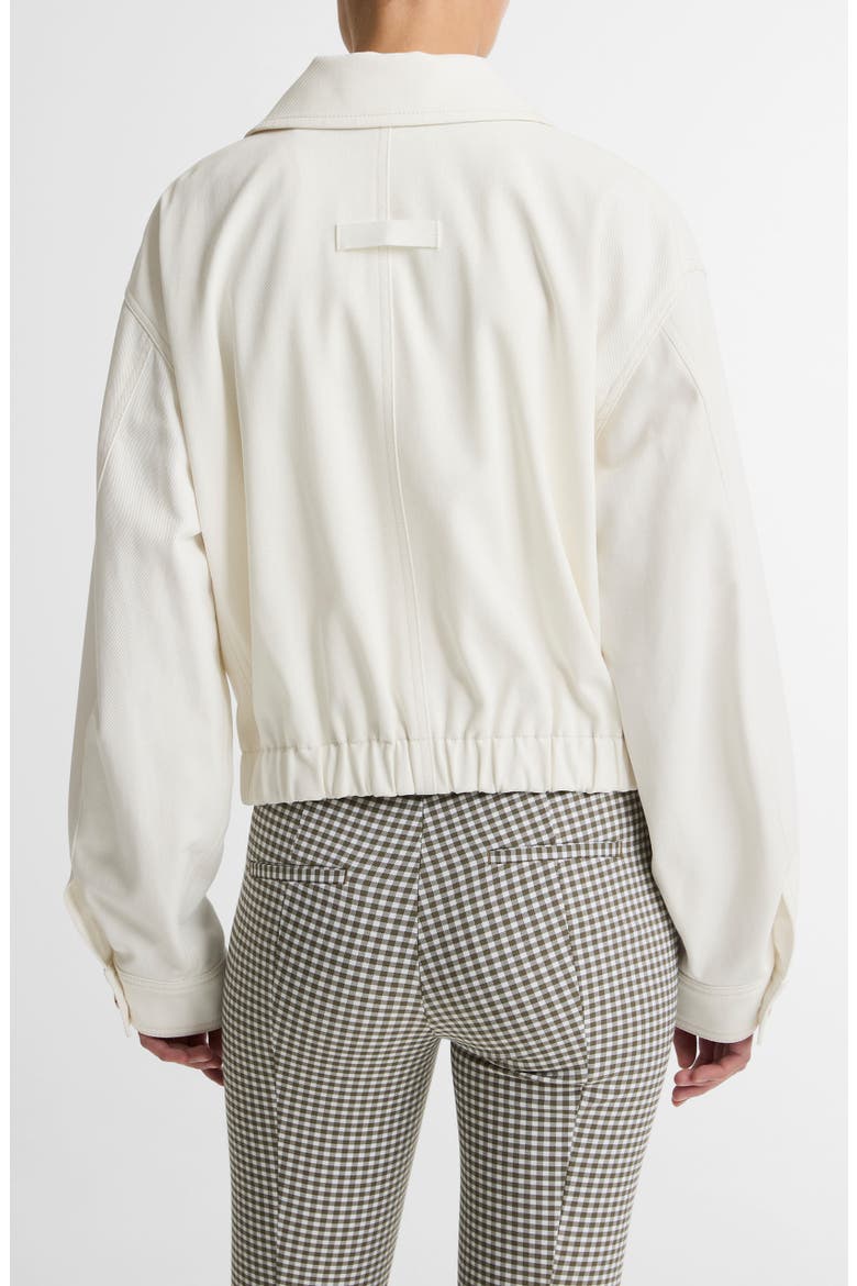 Cotton Bomber Jacket, Alternate, color, CHALK