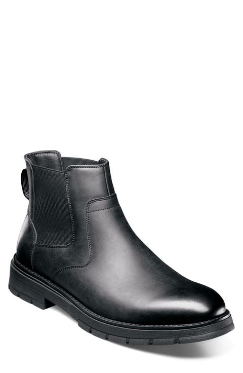 Brady Faux Leather Plain Toe Chelsea Boot