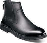 NUNN BUSH Brady Faux Leather Plain Toe Chelsea Boot