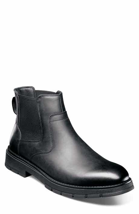 Brady Faux Leather Plain Toe Chelsea Boot