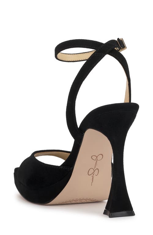 Jessica Simpson Jixte Ankle Strap Platform Sandal In Black