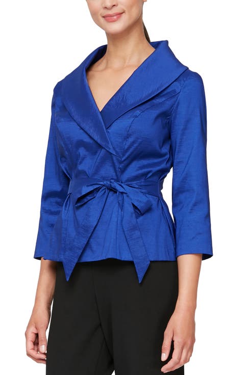 Satin Twist Solid Loose Versatile Top