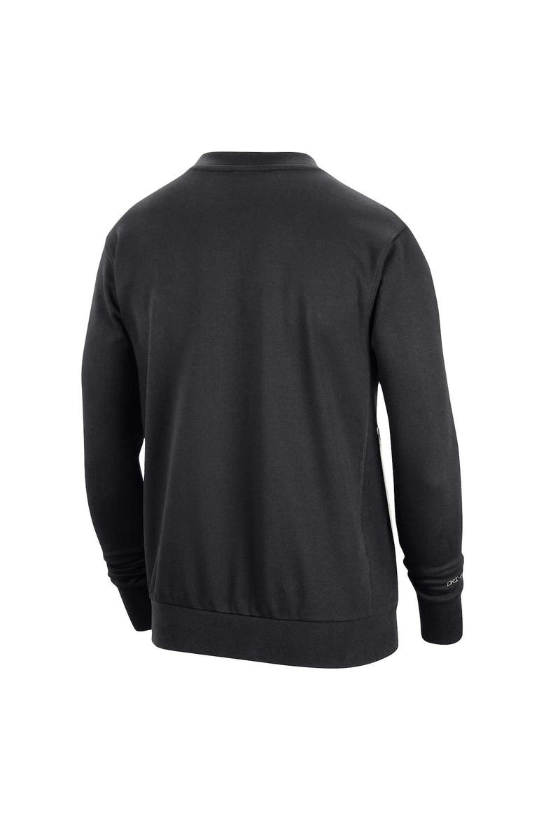 Men's Nike Black Brooklyn Nets 2023/24 Authentic Standard Issue Travel Performance Pullover Sweatshirt, Alternate, color, Black