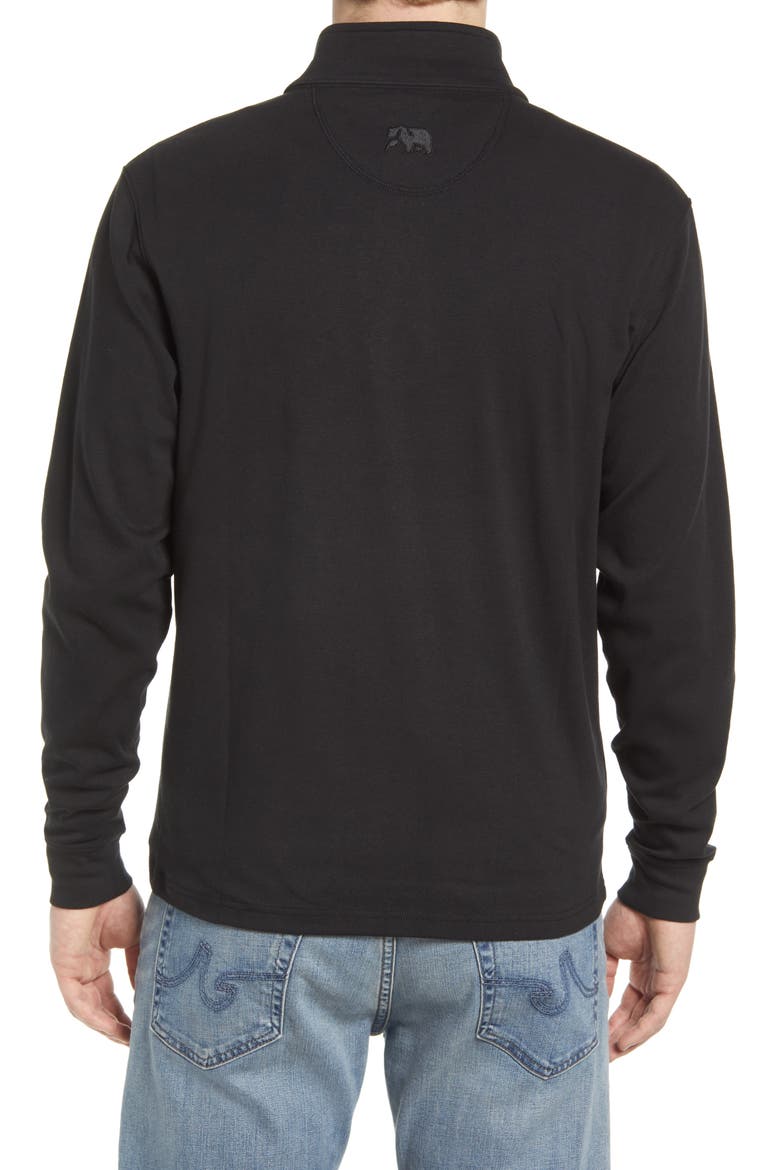 Puremeso Quarter Zip Pullover, Alternate, color, BLACK