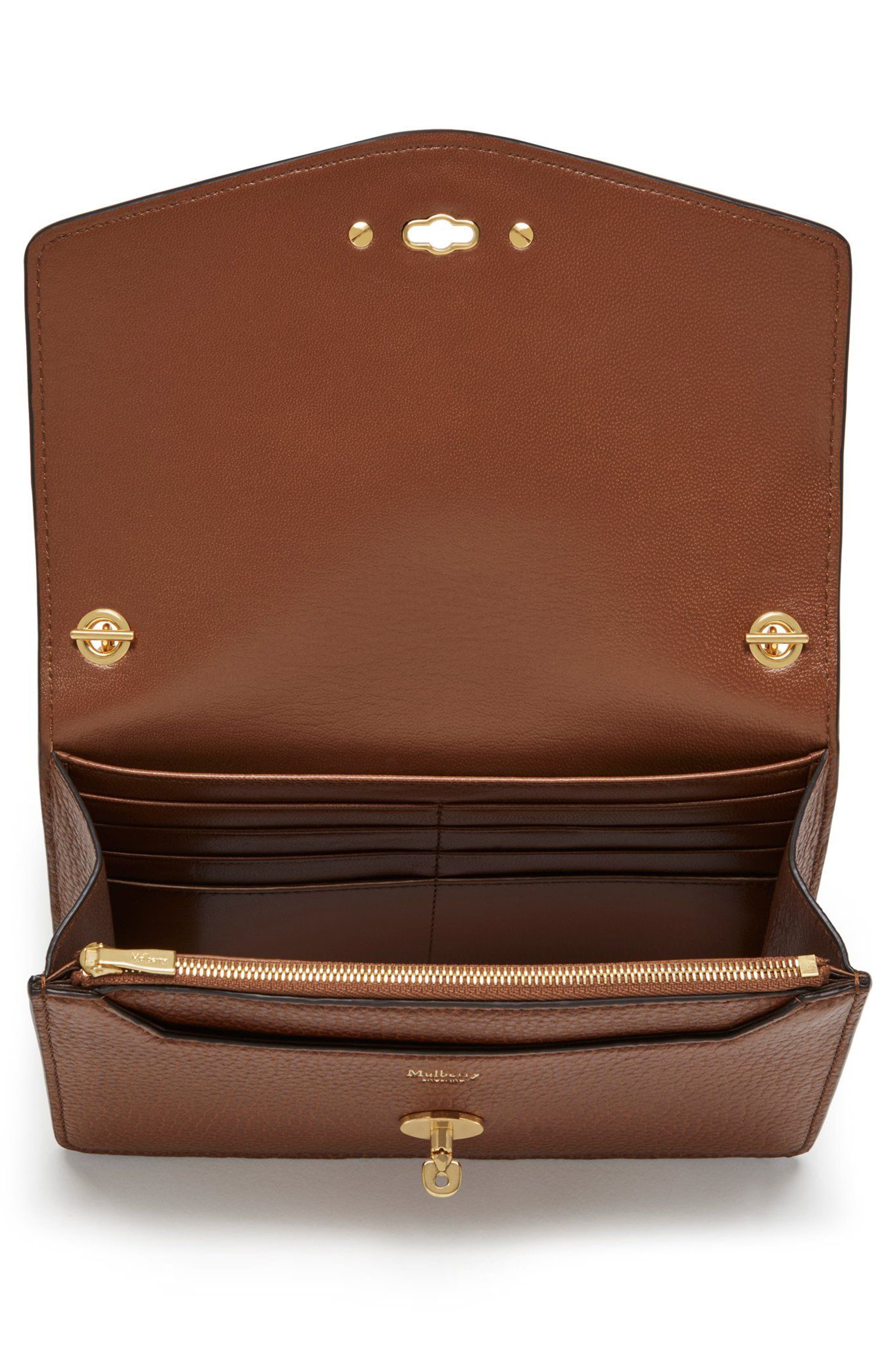 Mulberry Small Darley Leather Clutch, Alternate, color, 