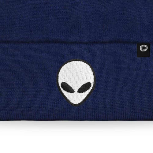 Dalix Alien Beanie In Navy Blue