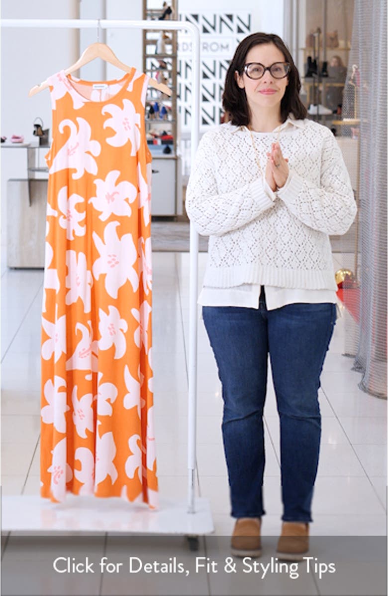 Liplatus Villinarisissi Floral Cotton Midi Dress, sales video thumbnail