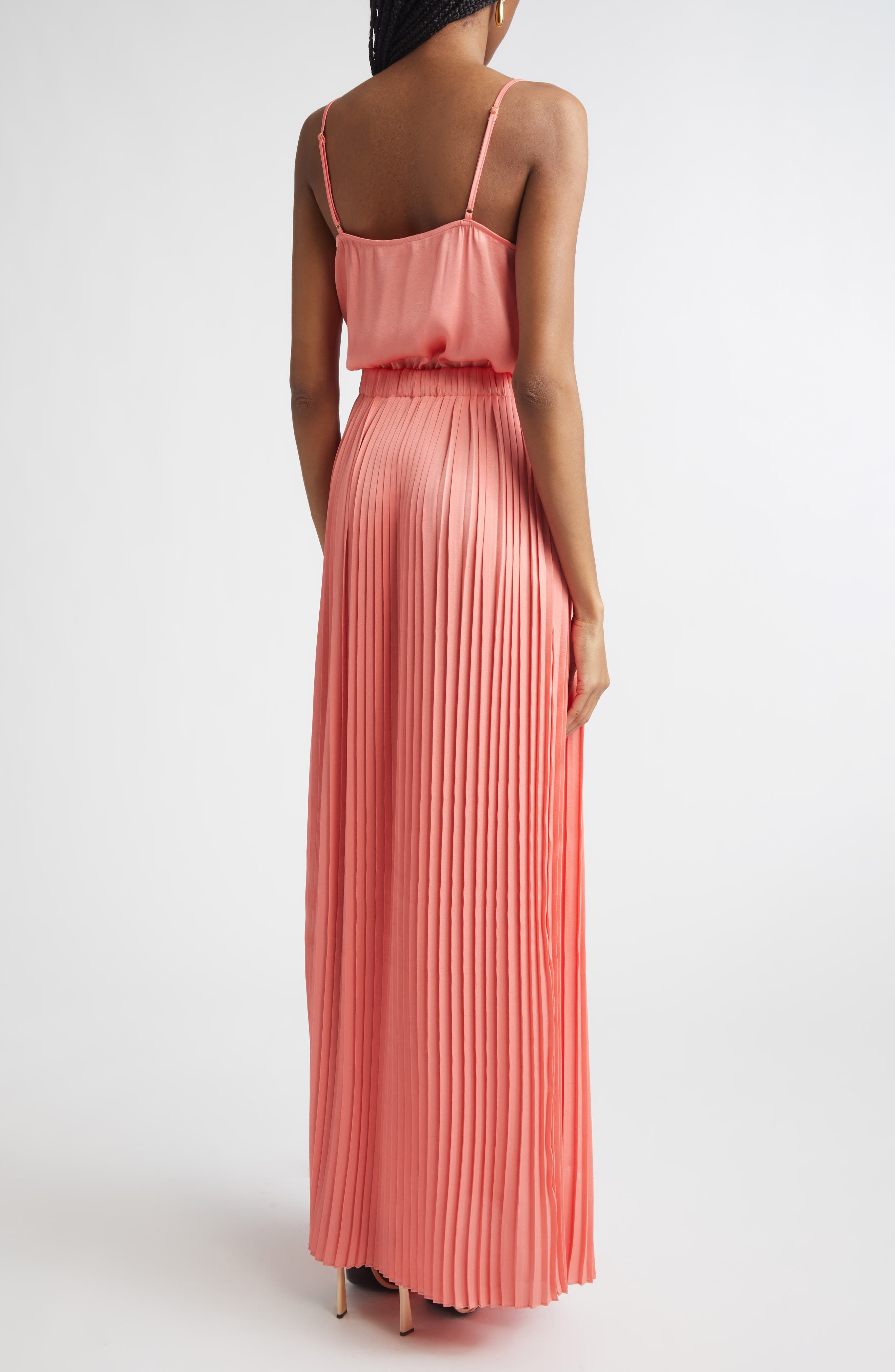 Adalyn Cowl Neck Pleated Maxi Dress - image 2