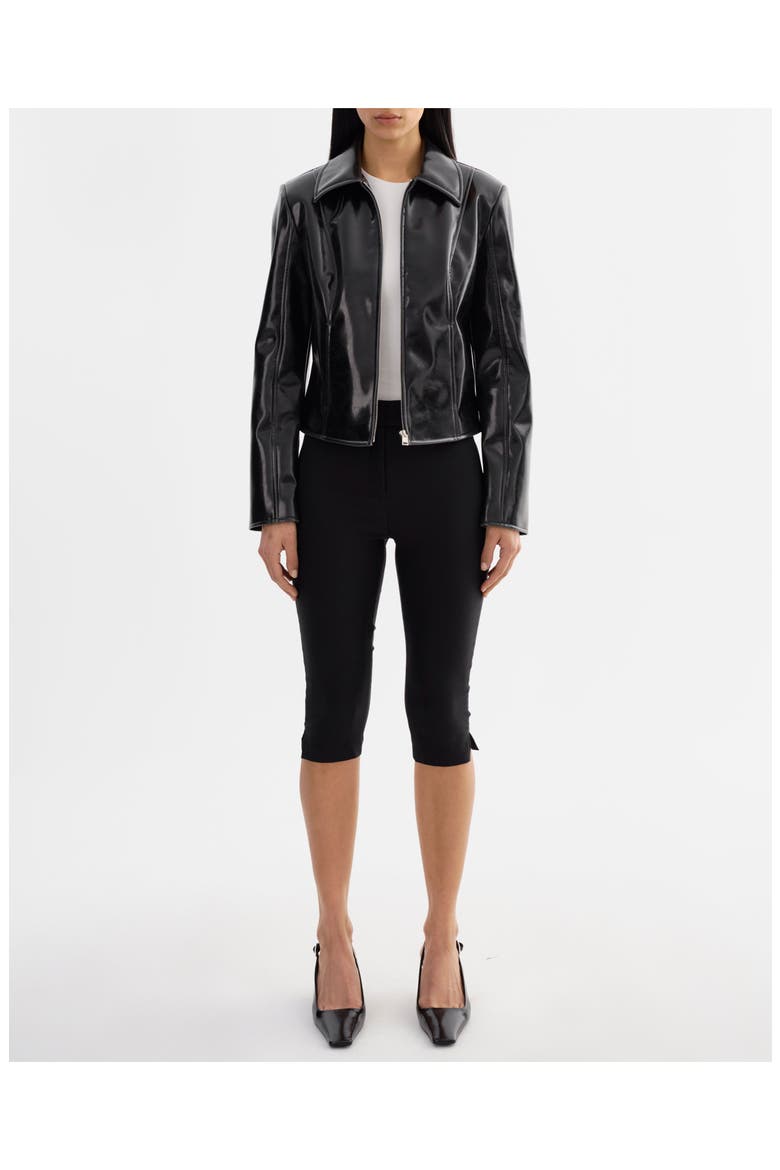 Joyce | Faux Leather Jacket, Alternate, color, Black