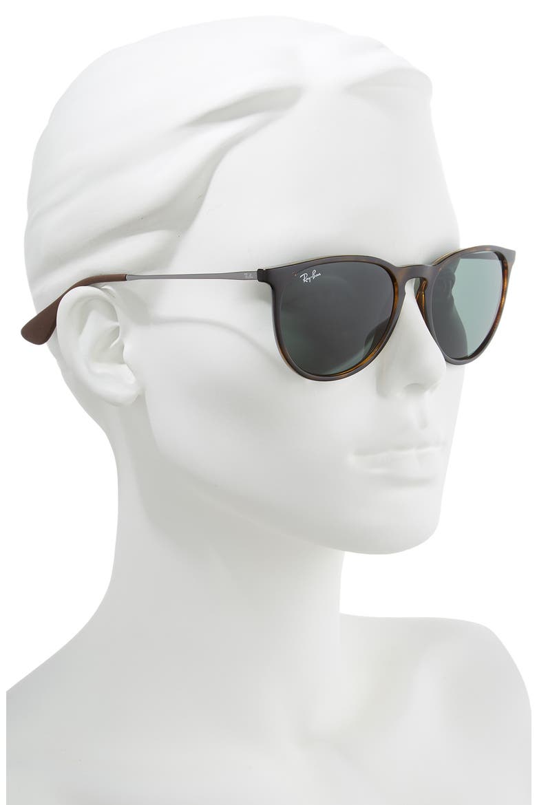 Erika 54mm Sunglasses, Alternate, color, LITE HAVANA/ GREEN SOLID