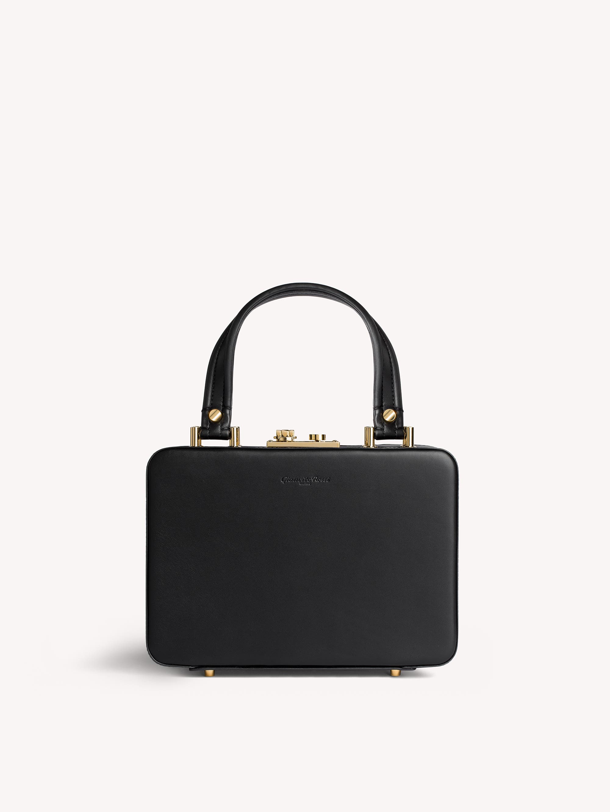 Gianvito Rossi Valì Top Handle bag, Main, color, Black Leather