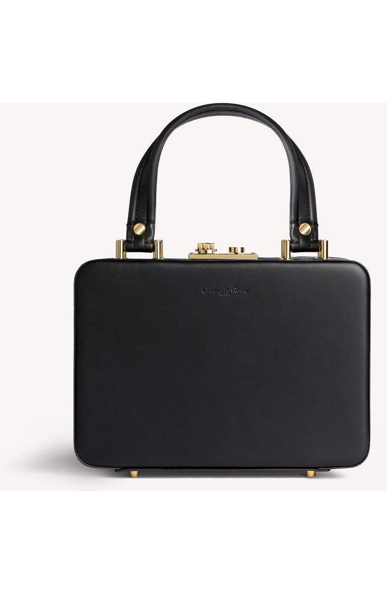 Gianvito Rossi Valì Top Handle bag, Main, color, Black Leather