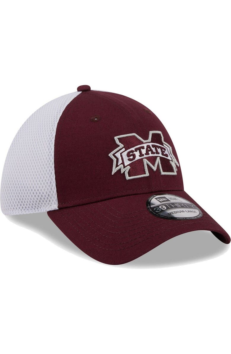 New Era Men's New Era Maroon Mississippi State Bulldogs Evergreen Neo 39THIRTY Flex Hat, Alternate, color, Maroon