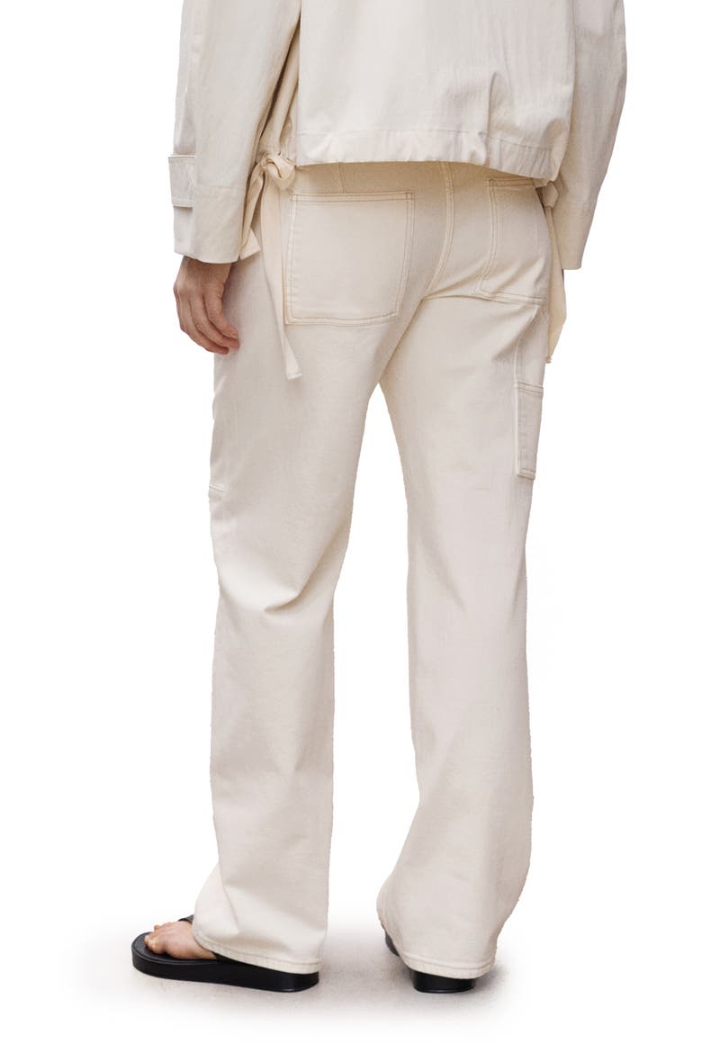 Wide Leg Leg Maternity Jeans, Alternate, color, OFF WHITE