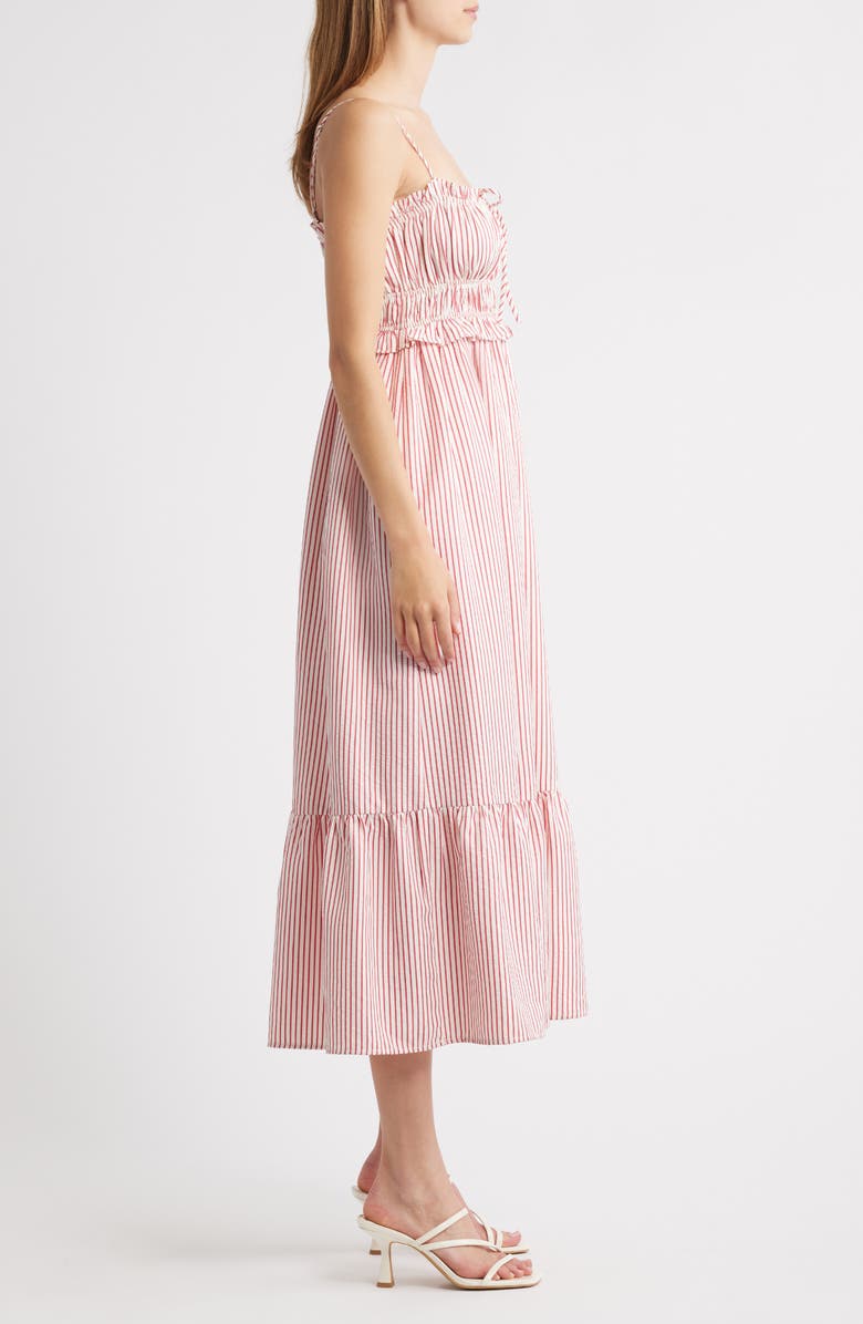 All in Favor Stripe Sundress, Alternate, color, Red Stripe