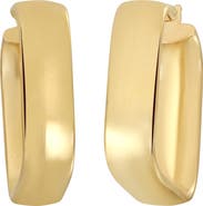 Bony Levy 14K Gold Rectangular Hoop Earrings