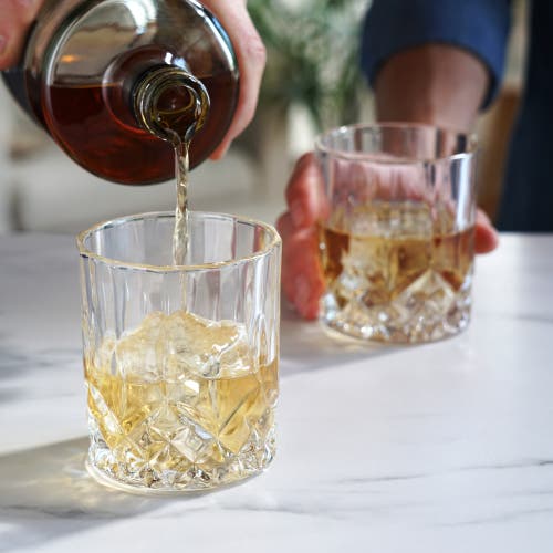 Viski Admiral Crystal Rocks Glasses