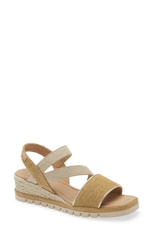 Toni Pons Oasis Slingback Wedge Sandal in Ocre at Nordstrom, Size 42