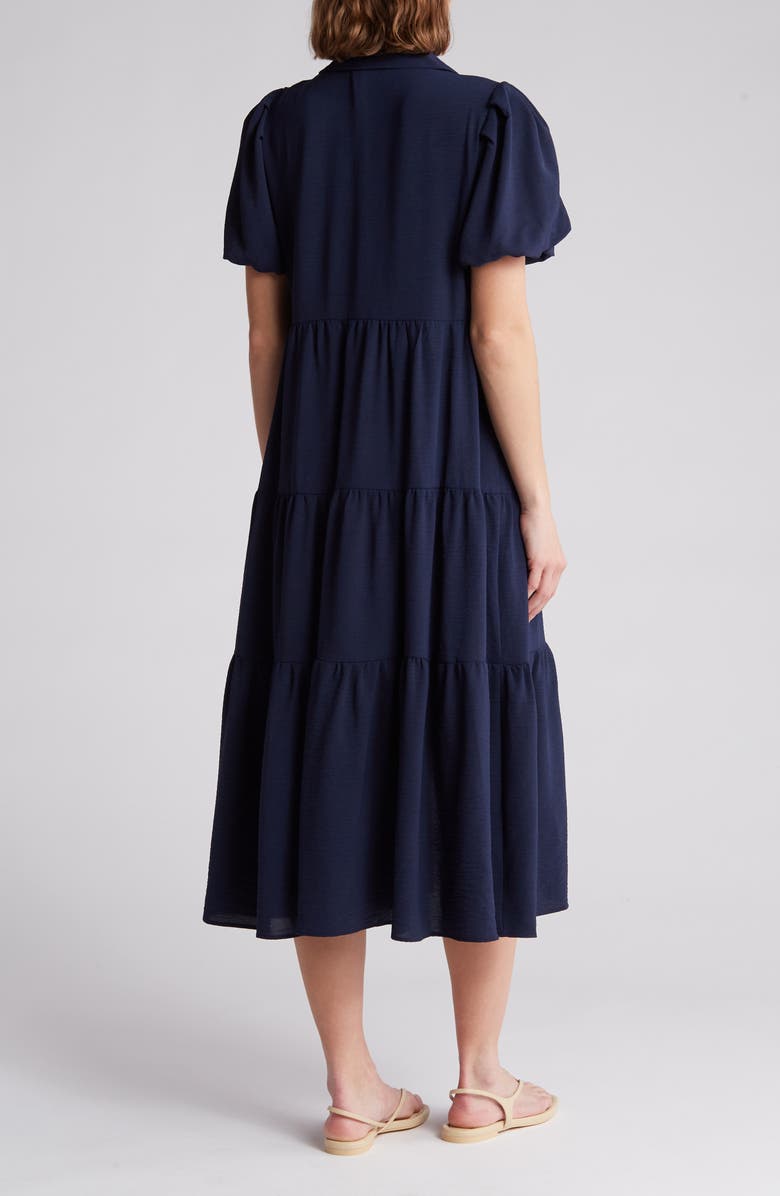 1.STATE Puff Sleeve Shirt Dress, Alternate, color, 