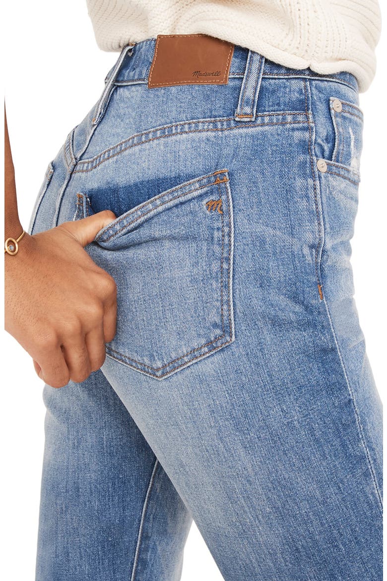 The High Waist Step Hem Slim Boy Jeans, Alternate, color, LITA