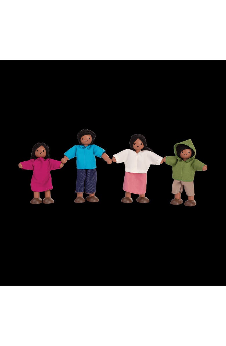 PlanToys<sup>®</sup> 4-Piece Doll Family, Alternate, color, Assorted