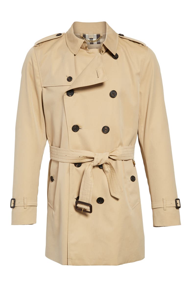 Kensington Double Breasted Trench Coat, Main, color, HONEY