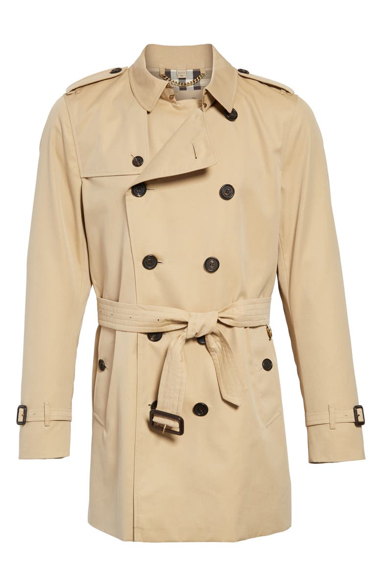 Burberry Kensington Double Breasted Trench Coat, Main, color, 