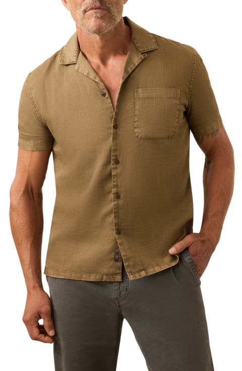 Hemp Blend & Organic Cotton Camp Shirt