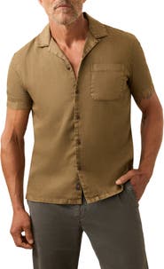 Faherty Hemp Blend & Organic Cotton Camp Shirt