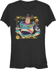 Toy Story 5 Junior's Buzz Smile Emoticon Short Sleeve Graphic T-Shirt