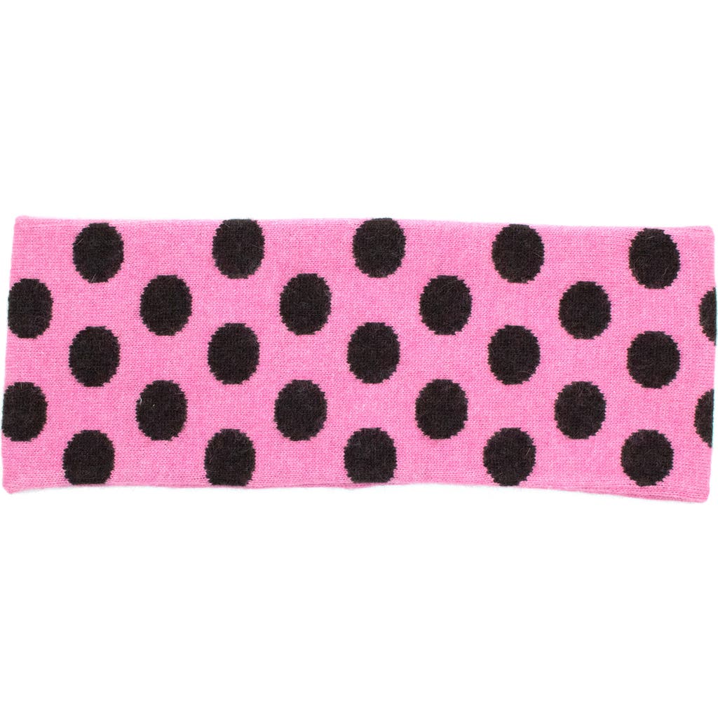 Portolano Polka Dot Neckwarmer In Pink