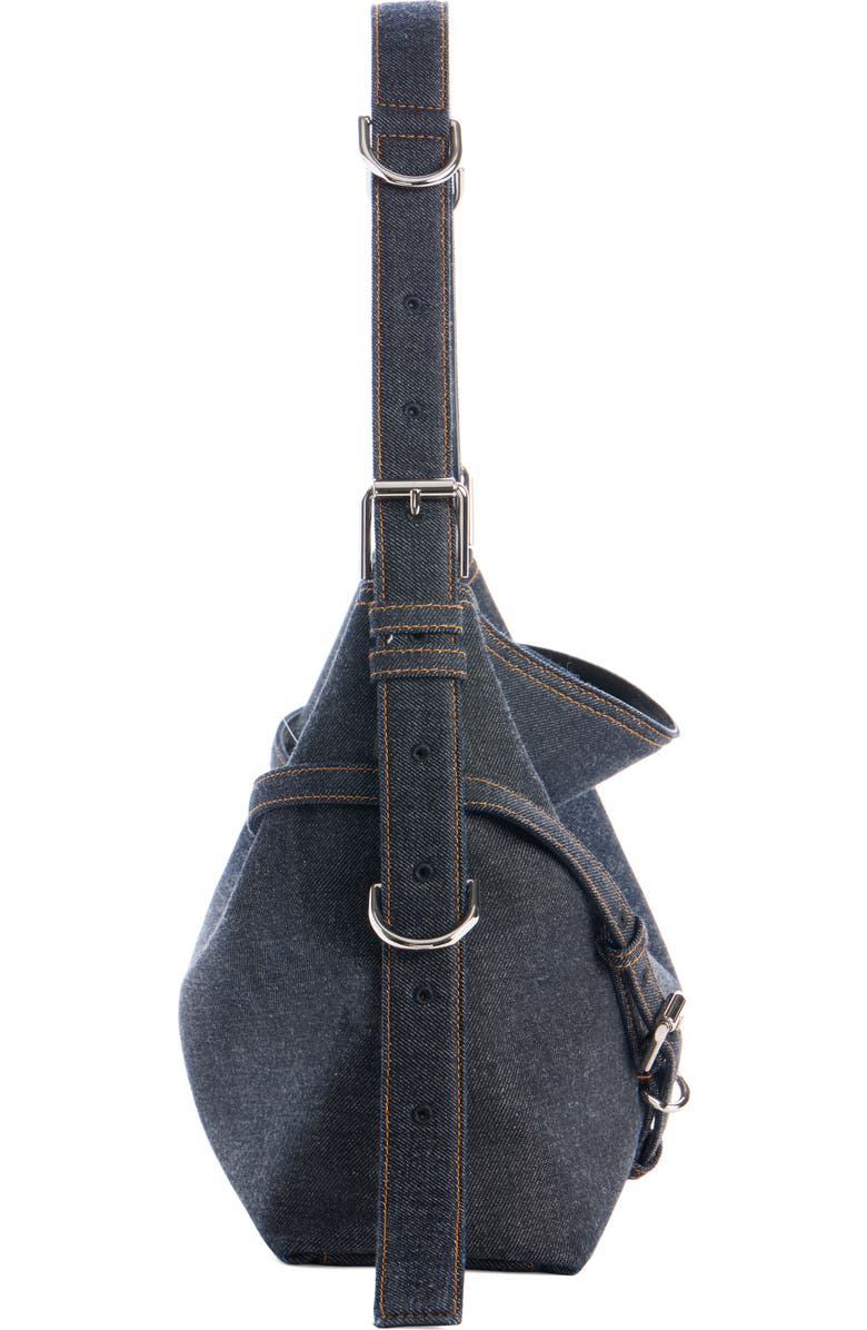 Givenchy Large Voyou Denim Shoulder Bag, Alternate, color, 415-Indigo Blue