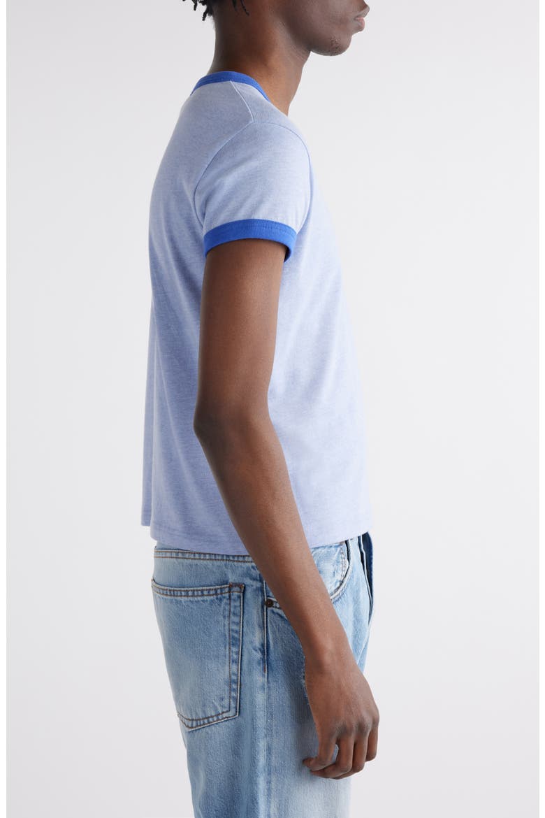 Heathered Ringer T-Shirt, Alternate, color, FADED BLUE