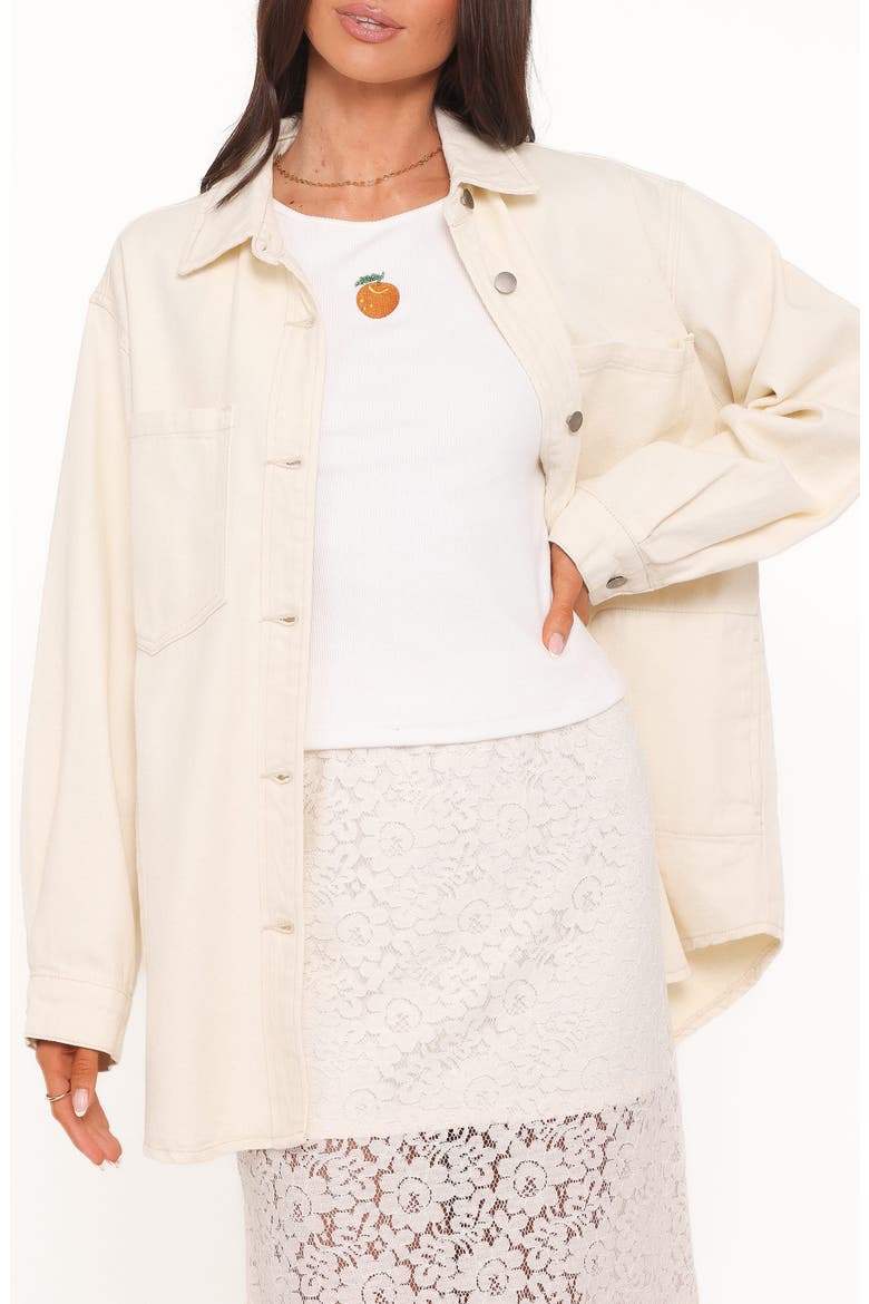 Toto Denim Shacket, Main, color, IVORY