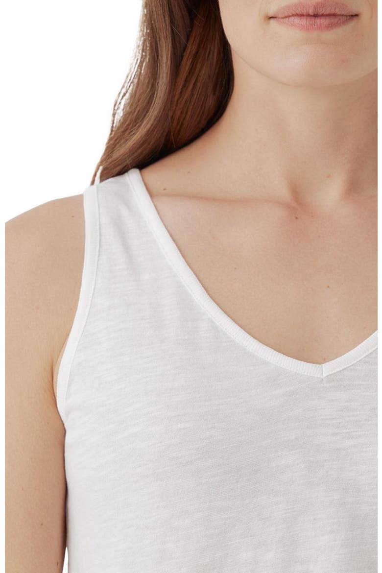 Organic Featherweight Slub Reversible Tank, Alternate, color, White