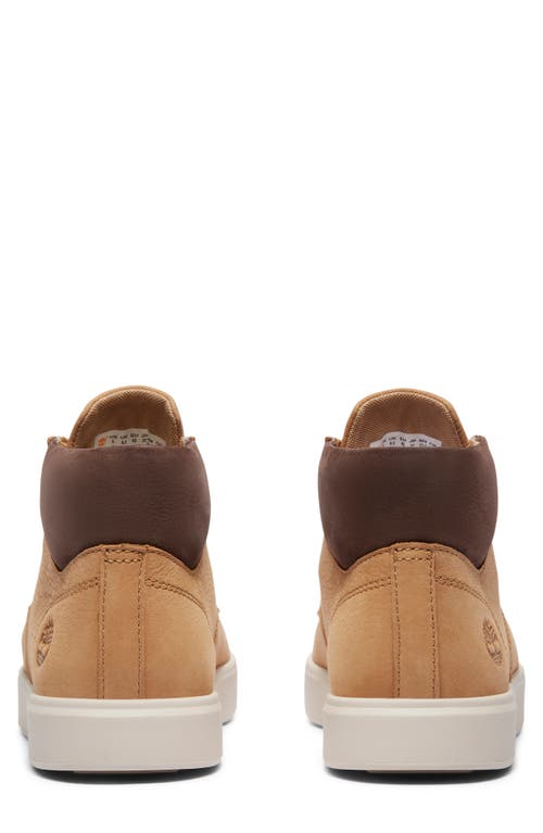 Timberland Emerson Mid Sneaker In Medium Beige Nubuck