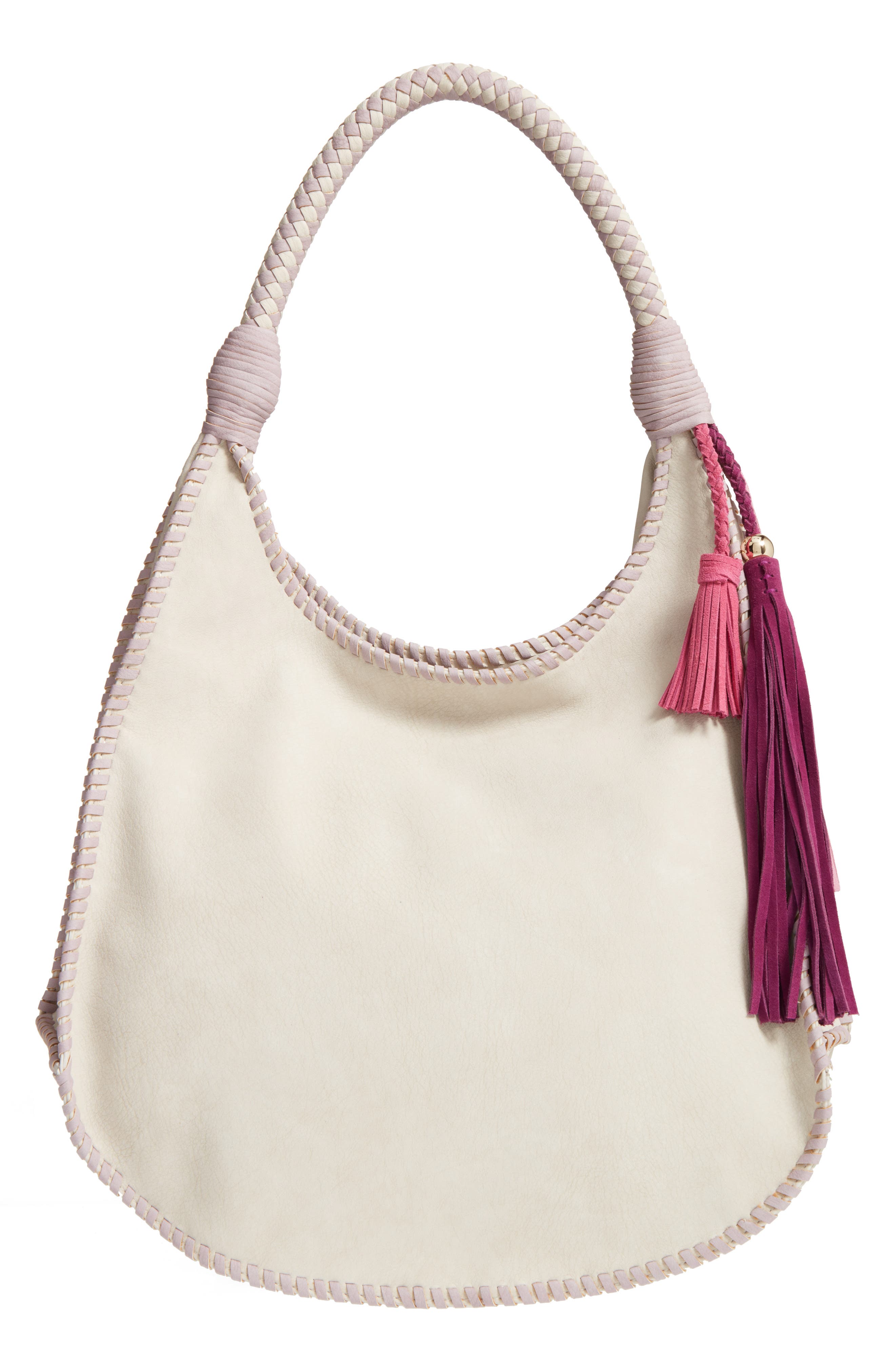 STEVEN by Steve Madden Faux Leather Hobo, Main, color, 