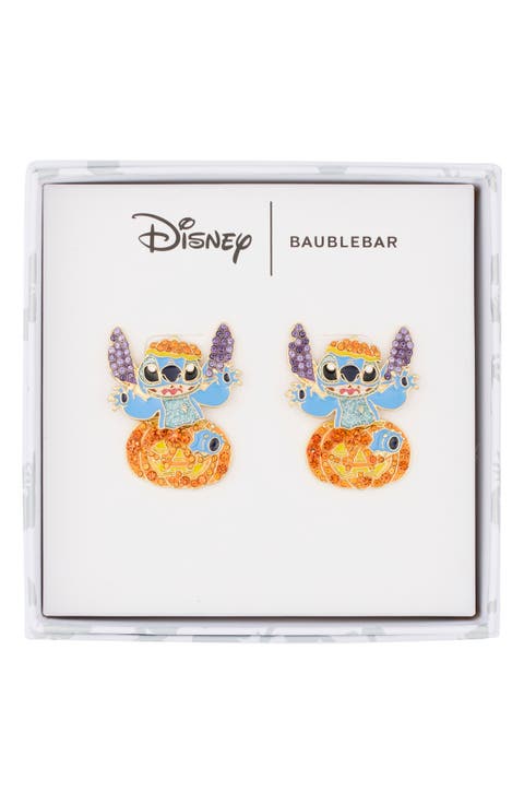 Disney Stitch Pumpkin Drop Earrings
