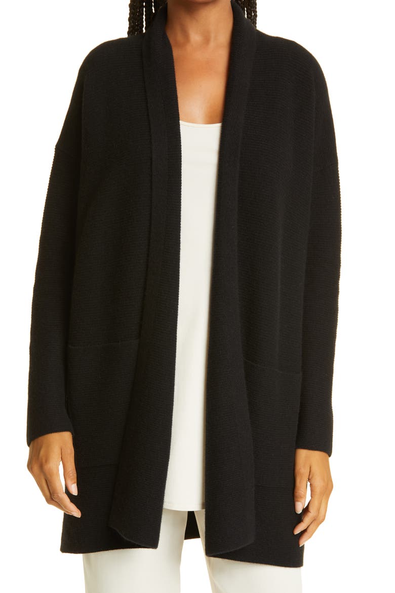 Cashmere Cardigan, Main, color, BLACK