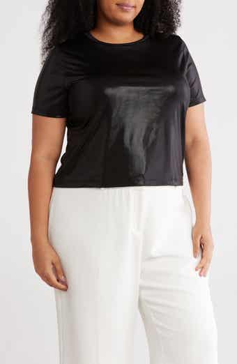 Metallic Crewneck T-Shirt