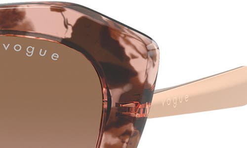 Vogue 56mm Cat Eye Sunglasses In Havana