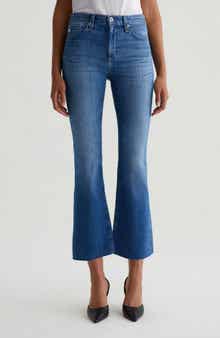 AG Farrah Raw Hem Crop Bootcut Jeans