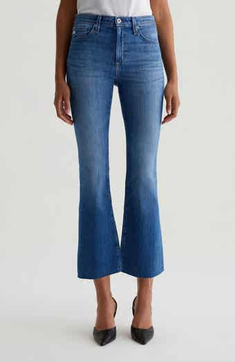 AG Farrah Raw Hem Crop Bootcut Jeans